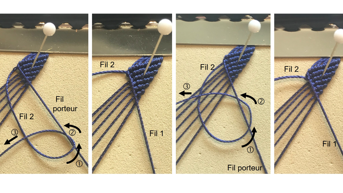 Bracciale da uomo in micro macramè : Tappa 17 Bracciale da uomo in micro macramè : Tappa 17