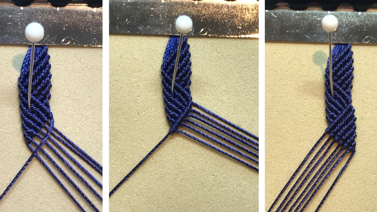 Bracciale da uomo in micro macramè : Tappa 25 Bracciale da uomo in micro macramè : Tappa 25