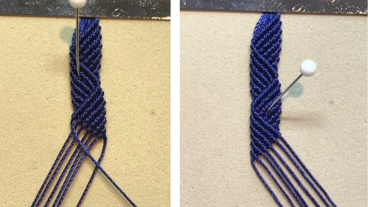 Bracciale da uomo in micro macramè : Tappa 26 Bracciale da uomo in micro macramè : Tappa 26