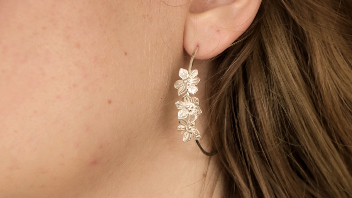 Tutorial per orecchini a fiore in argento 925 - fatti a mano Tutorial per orecchini a fiore in argento 925 - fatti a mano