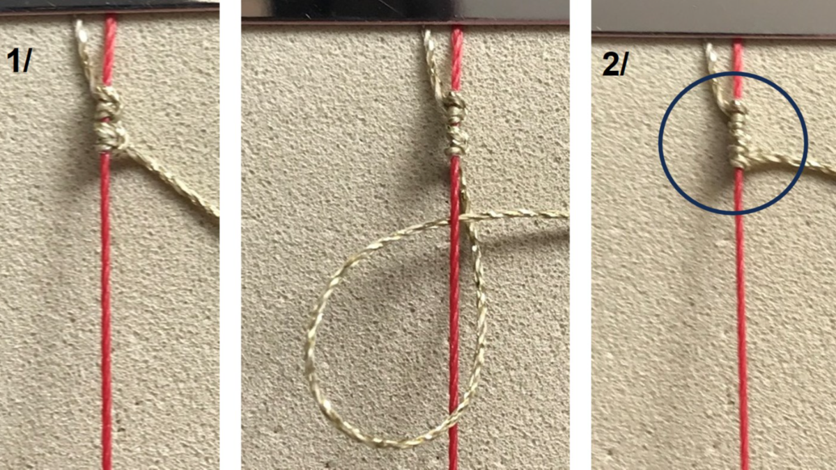 Bracciale in micro-macramè e pietre preziose : Tappa 5 Bracciale in micro-macramè e pietre preziose : Tappa 5