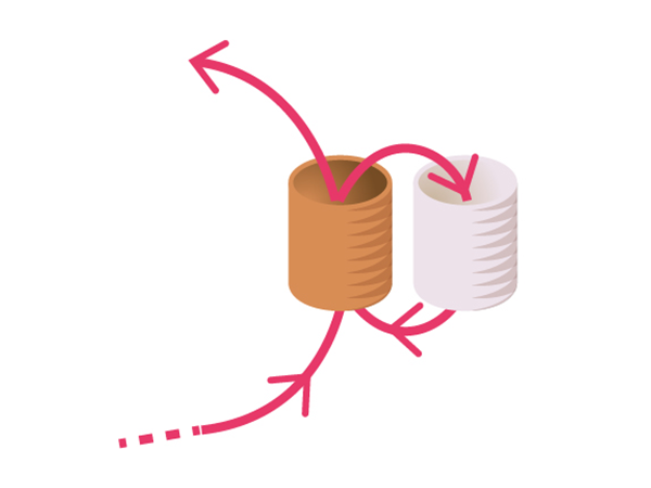 Orecchini a doppio punto luce con perle di seme : Tappa 2 Orecchini a doppio punto luce con perle di seme : Tappa 2