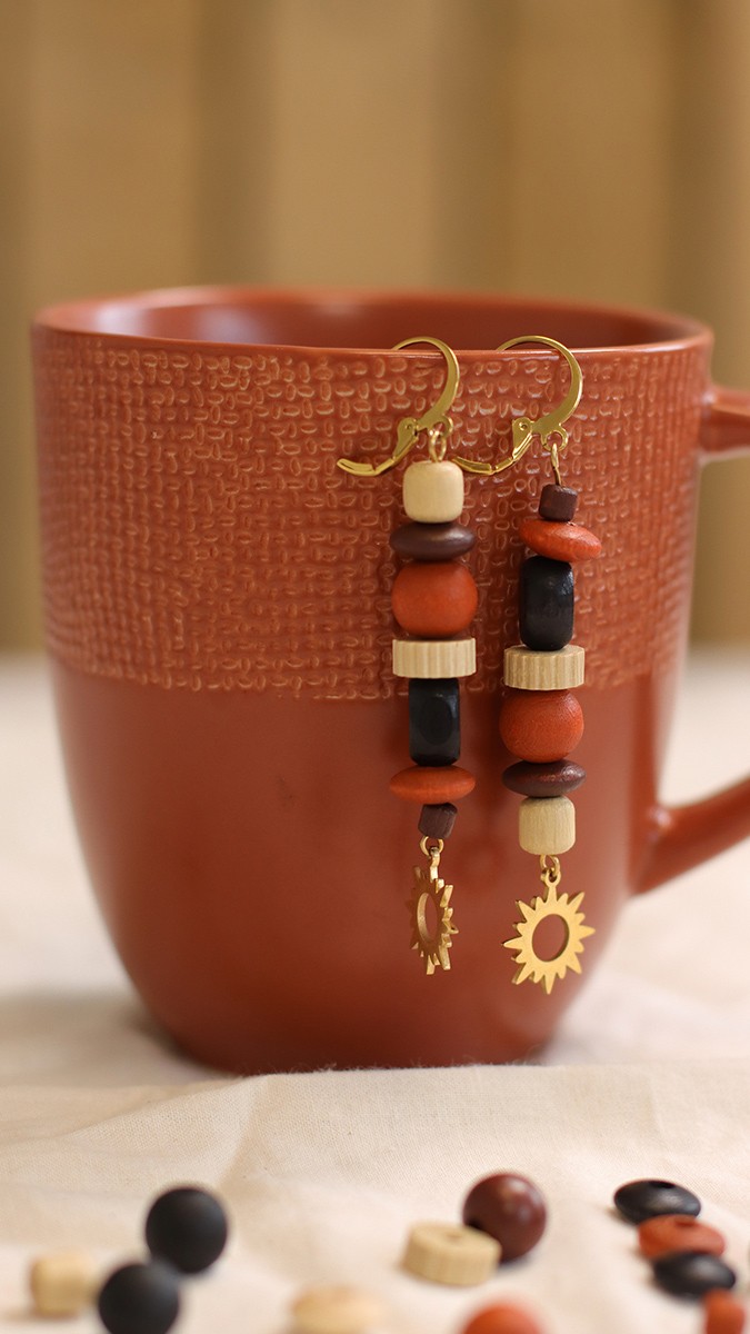 Schema Orecchini in legno in stile giapponese Schema Orecchini in legno in stile giapponese