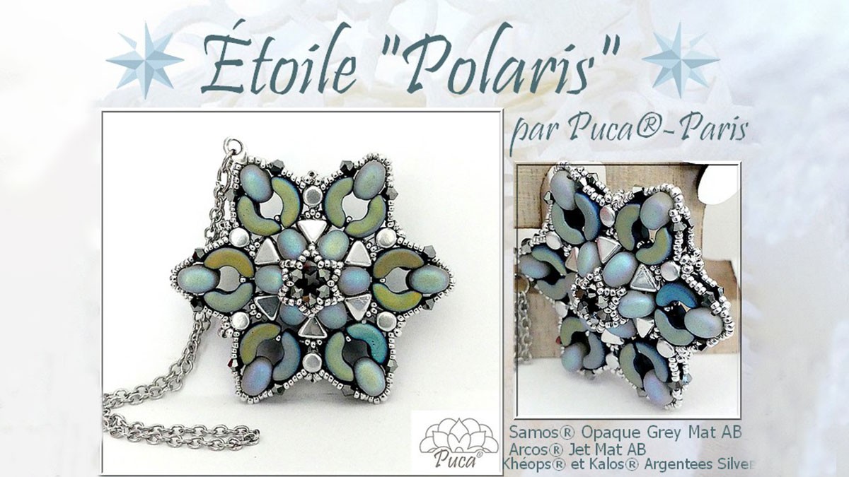 Schema Stella polare con perle di Samos by Puca® - Stella polare con perle di Samos by Puca Schema Stella polare con perle di Samos by Puca® - Stella polare con perle di Samos by Puca