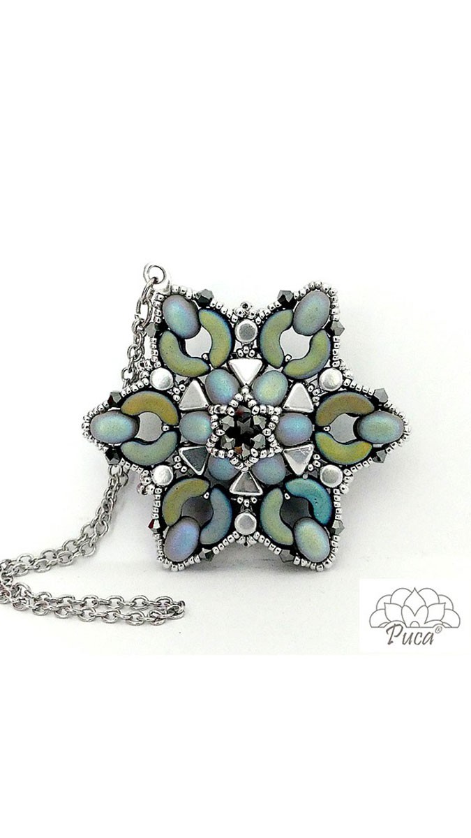 Schema Stella polare con perle di Samos by Puca® - Stella polare con perle di Samos by Puca Schema Stella polare con perle di Samos by Puca® - Stella polare con perle di Samos by Puca