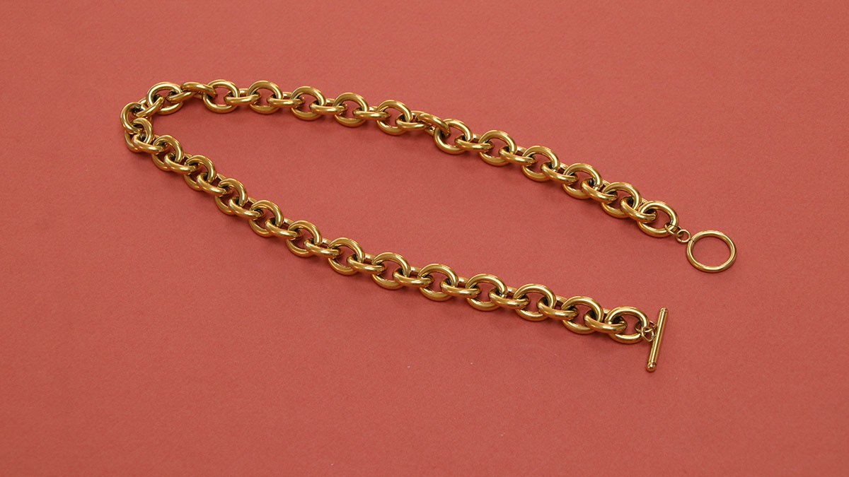 Collana con chiusura a T e ciondolo a cuore : Tappa 1 Collana con chiusura a T e ciondolo a cuore : Tappa 1