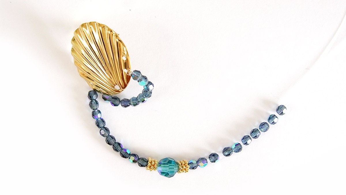 Orecchini a ventaglio placcati oro con perle Preciosa : Tappa 3 Orecchini a ventaglio placcati oro con perle Preciosa : Tappa 3