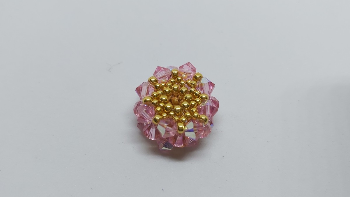 Orecchini creoli con tamburo di perle tutorial : Tappa 8 Orecchini creoli con tamburo di perle tutorial : Tappa 8