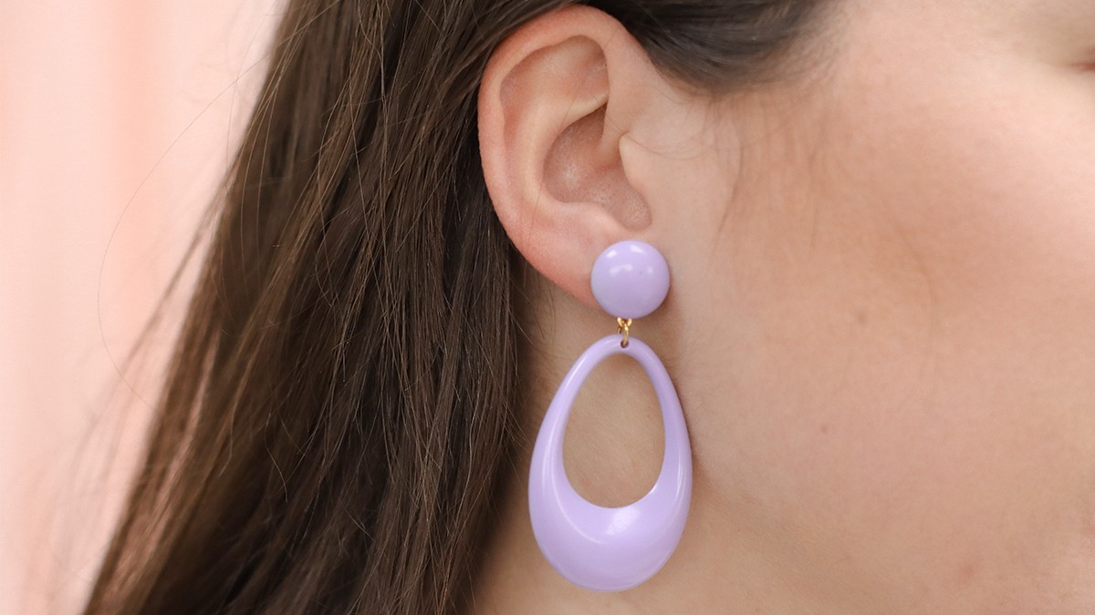 Orecchini in resina pastello Orecchini in resina pastello