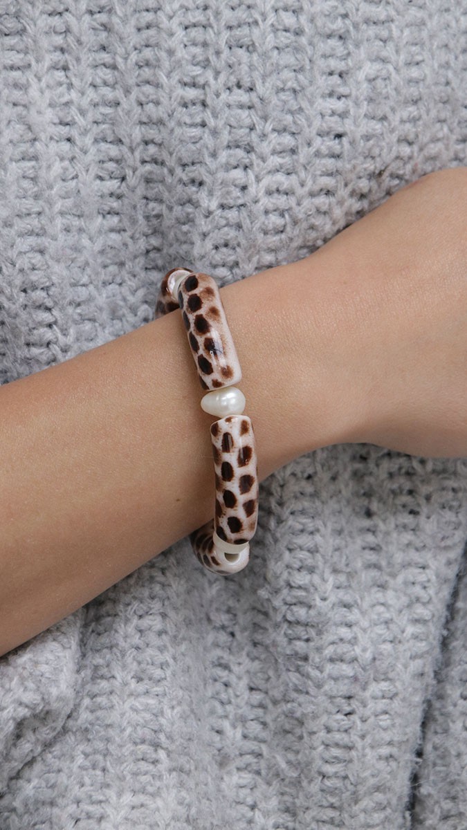 Schema Braccialetti elastici con perline tubolari fantasia Schema Braccialetti elastici con perline tubolari fantasia