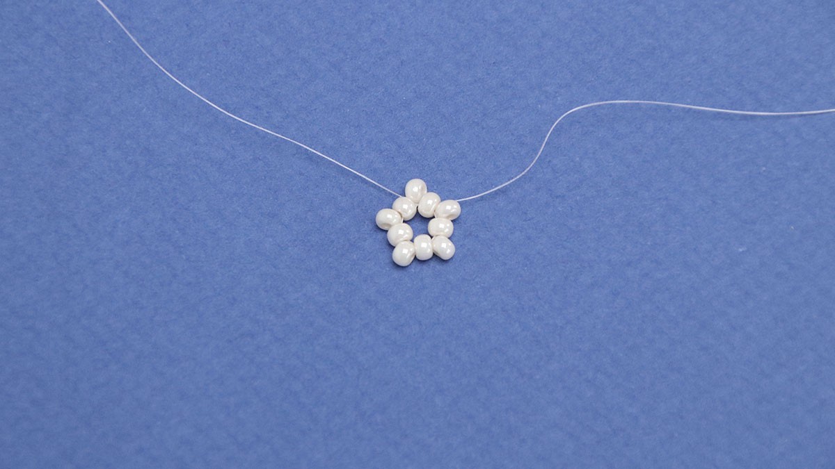 Orecchini pendenti a forma di stella marina : Tappa 4 Orecchini pendenti a forma di stella marina : Tappa 4