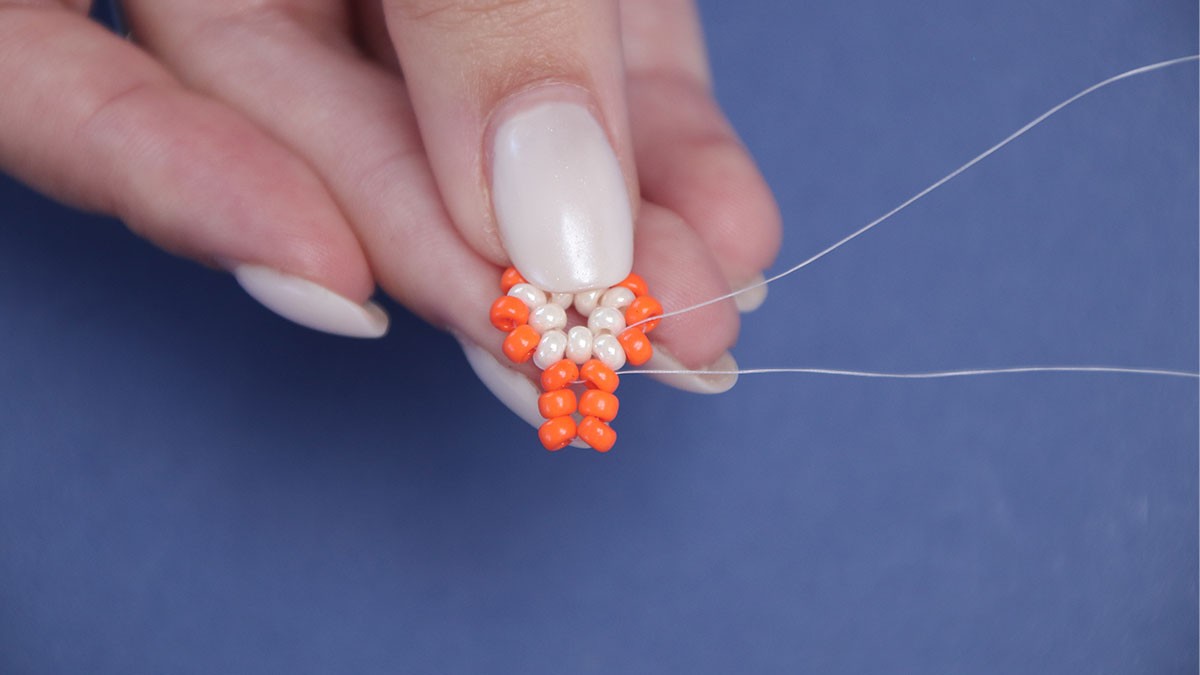 Orecchini pendenti a forma di stella marina : Tappa 7 Orecchini pendenti a forma di stella marina : Tappa 7