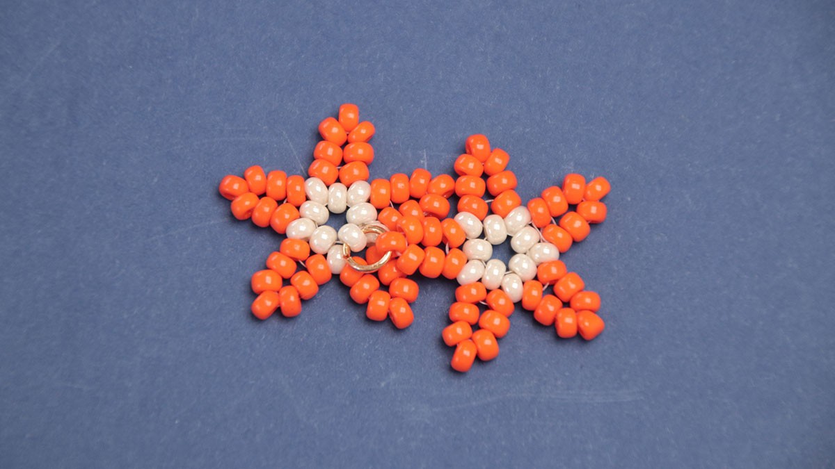 Orecchini pendenti a forma di stella marina : Tappa 11 Orecchini pendenti a forma di stella marina : Tappa 11