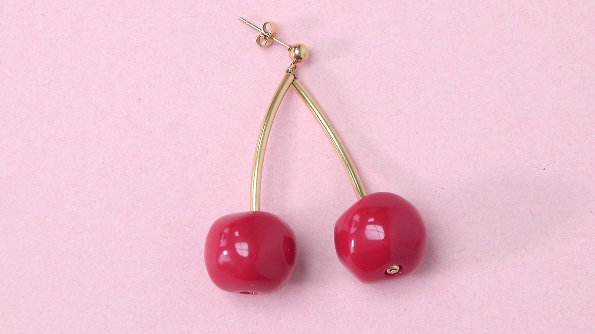 Orecchini di perle Cherry easy : Tappa 3 Orecchini di perle Cherry easy : Tappa 3