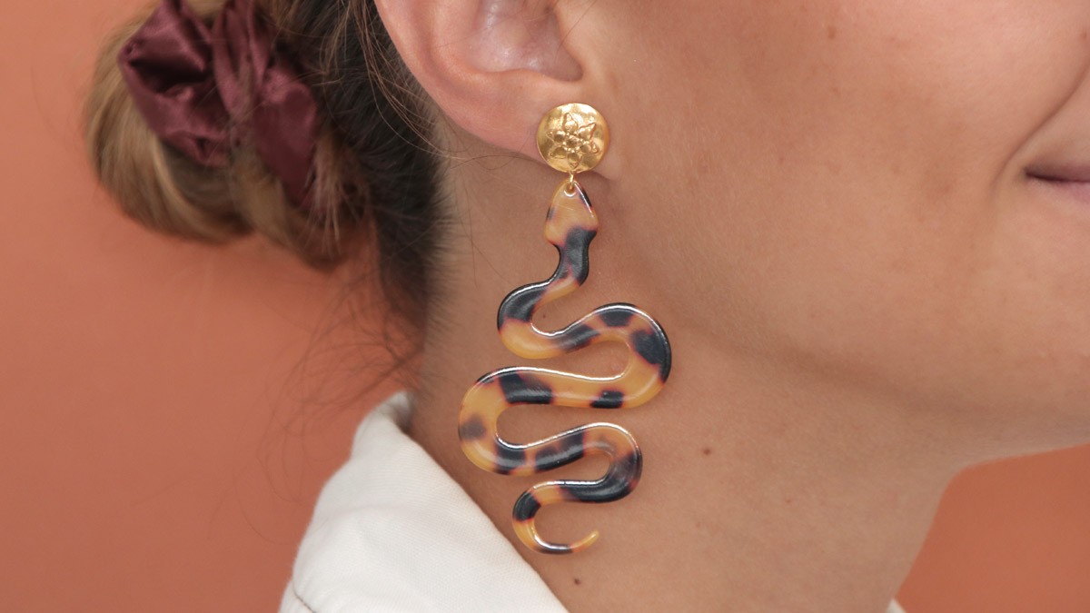 Orecchini leopardati : Tappa 2 Orecchini leopardati : Tappa 2