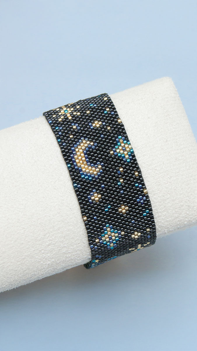 Schema Braccialetto peyote dispari con suggerimenti per la tessitura Perles & Co Schema Braccialetto peyote dispari con suggerimenti per la tessitura Perles & Co