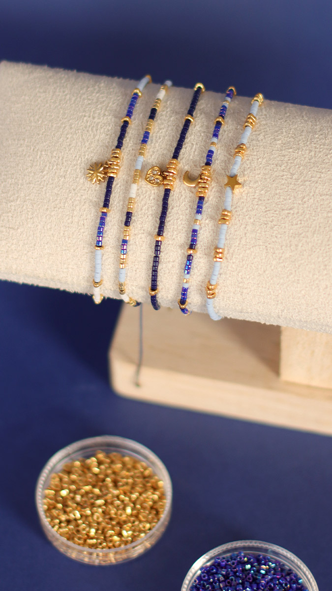 Schema Braccialetti di perle Miyuki molto facili con chiusura regolabile Schema Braccialetti di perle Miyuki molto facili con chiusura regolabile