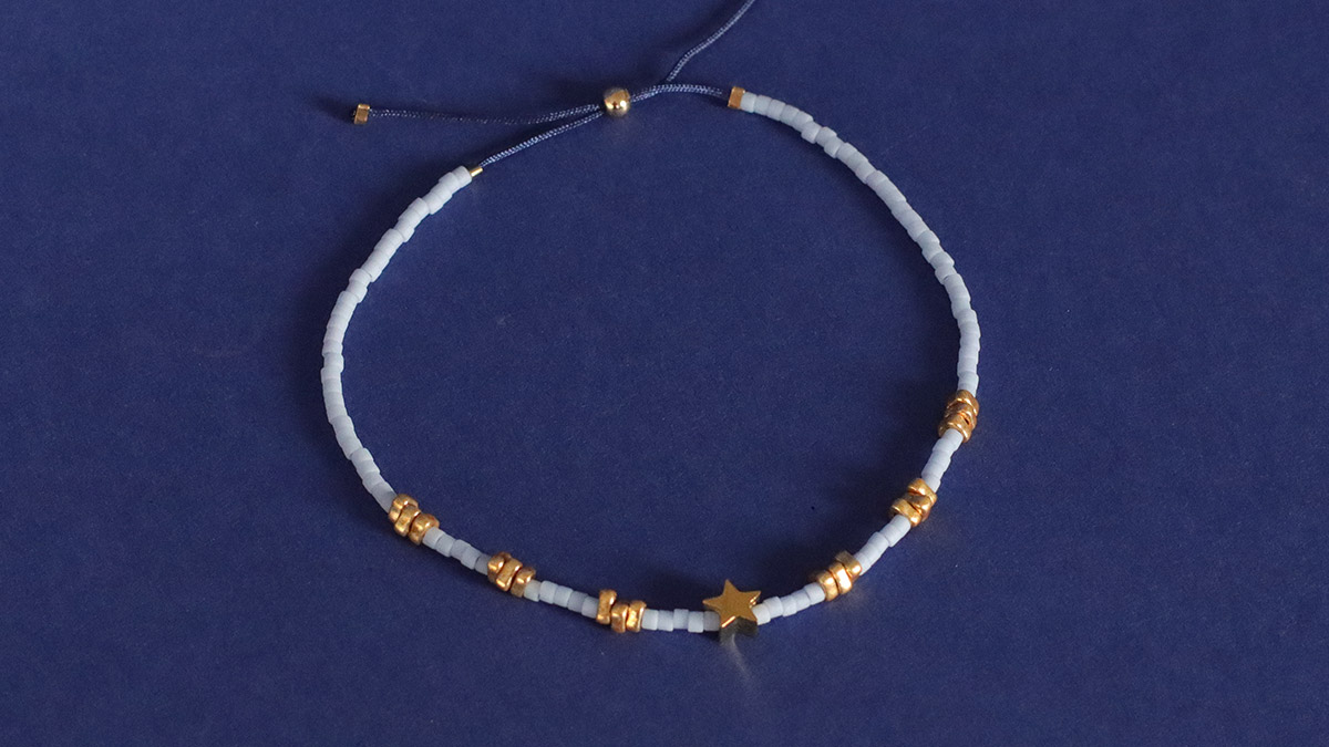 Braccialetti di perle Miyuki molto facili con chiusura regolabile : Tappa 8 Braccialetti di perle Miyuki molto facili con chiusura regolabile : Tappa 8