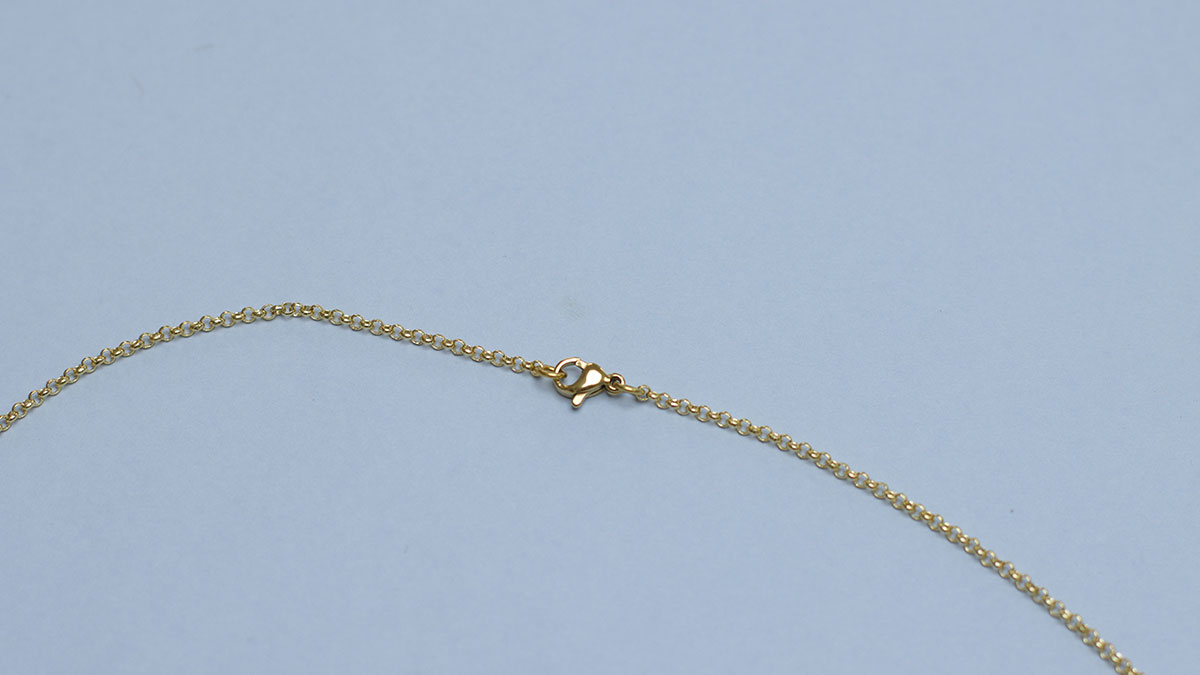 Collana a due file di pietre naturali : Tappa 8 Collana a due file di pietre naturali : Tappa 8