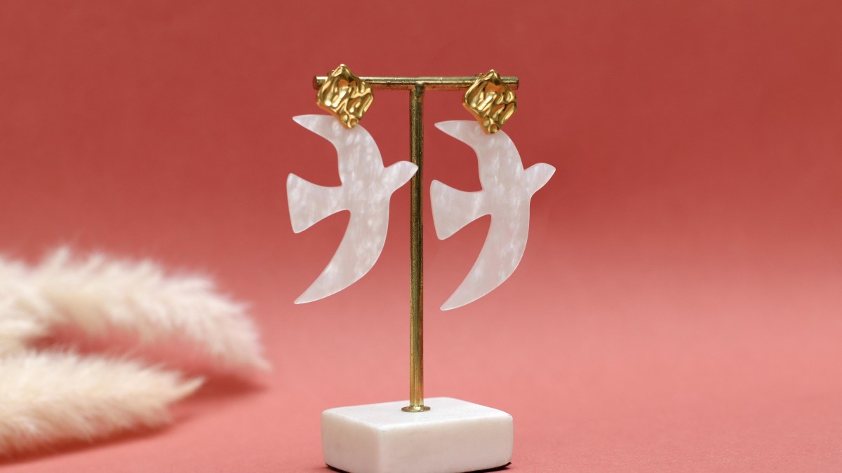 Schema Orecchini a forma di uccello Schema Orecchini a forma di uccello