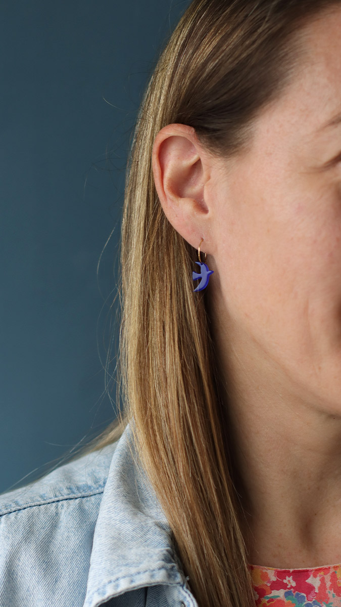 Schema Orecchini a forma di uccello Schema Orecchini a forma di uccello