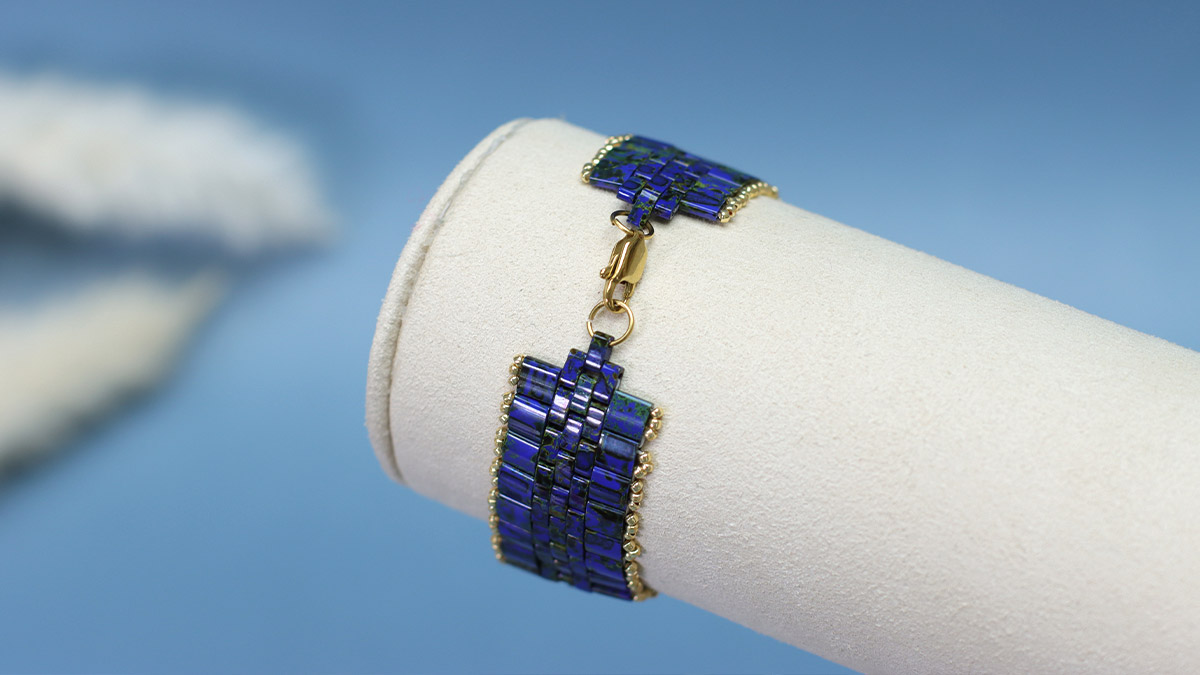 Schema Ispirazione cinturino Tila Miyuki Cobalt Picasso Schema Ispirazione cinturino Tila Miyuki Cobalt Picasso