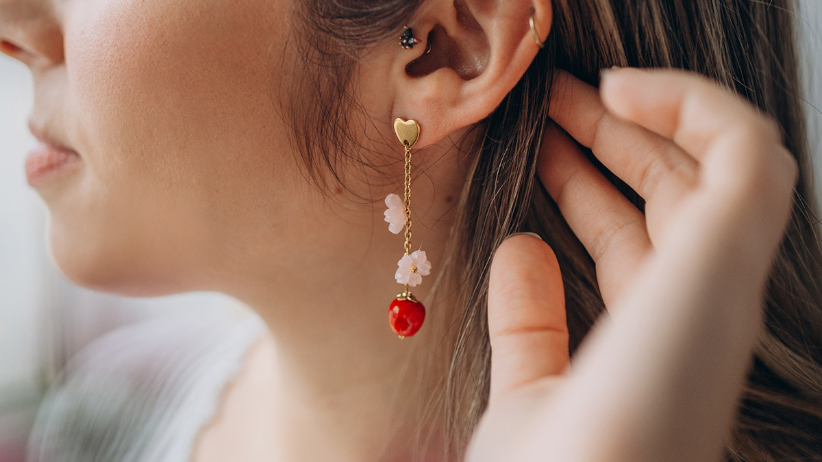 Schema Orecchini pendenti Pomme d'Amour Schema Orecchini pendenti Pomme d'Amour