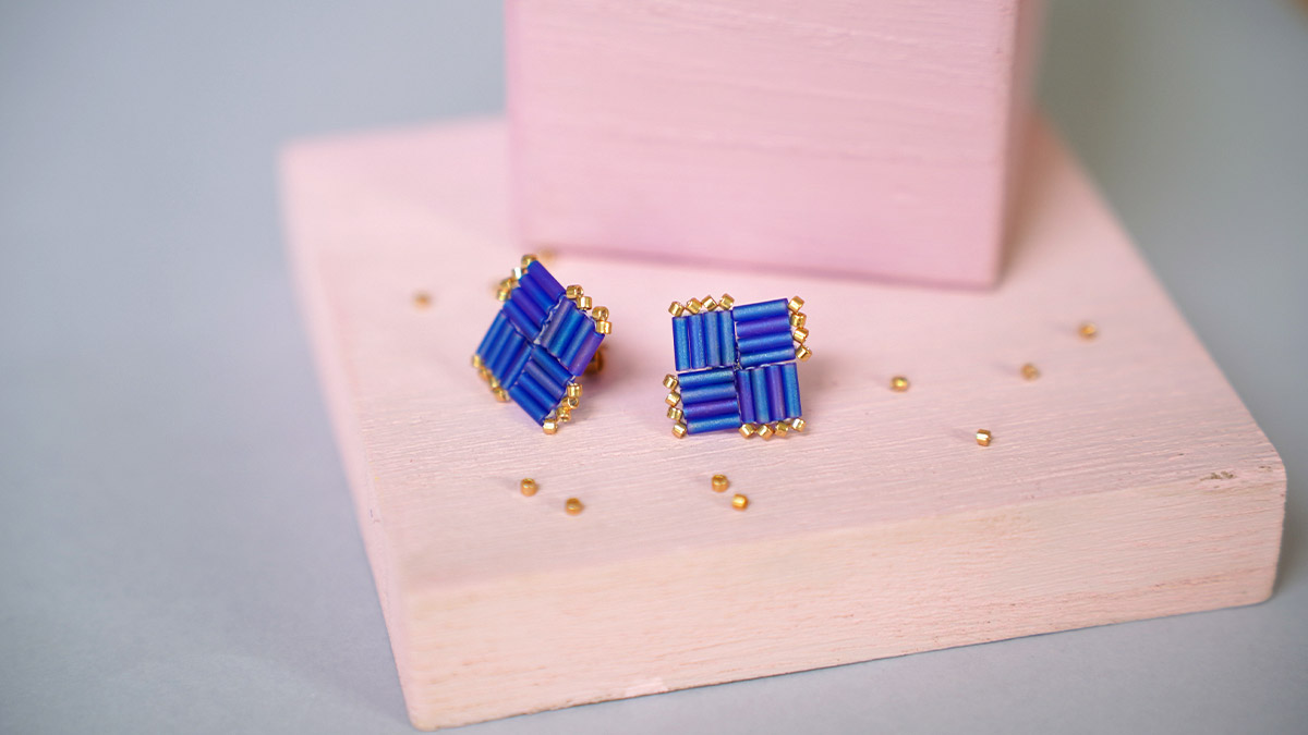 Schema Orecchini di perle Miyuki Bugles Schema Orecchini di perle Miyuki Bugles