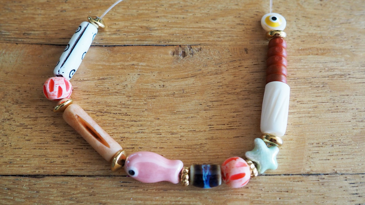 Braccialetti elastici con perle naturali : Tappa 5 Braccialetti elastici con perle naturali : Tappa 5