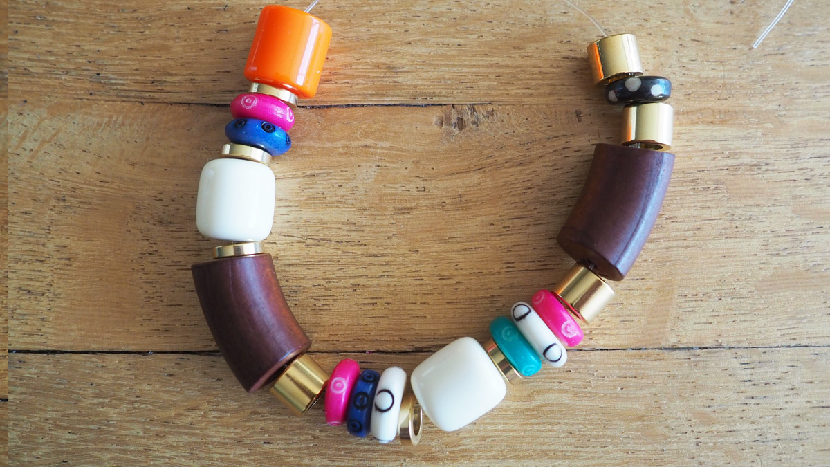 Braccialetti elastici con perle naturali : Tappa 6 Braccialetti elastici con perle naturali : Tappa 6