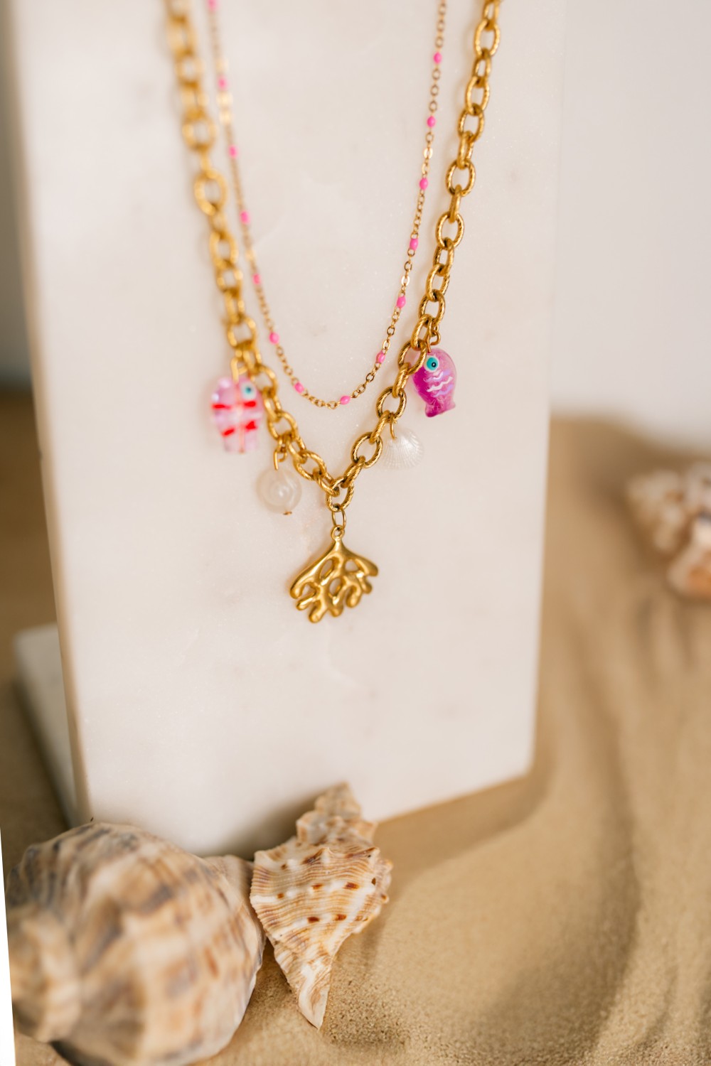 Schema Collane di ciondoli in acciaio inossidabile Dorato Schema Collane di ciondoli in acciaio inossidabile Dorato