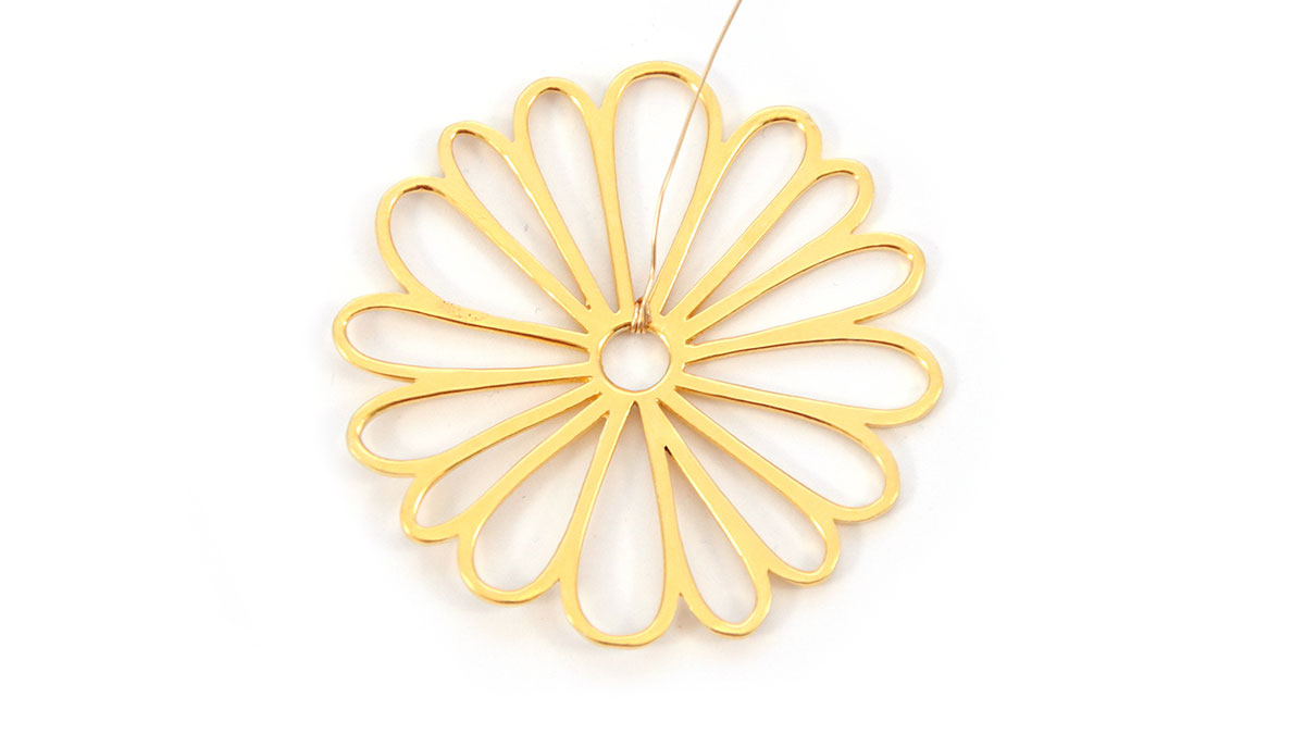 Orecchini a fiore con perle Rocailles : Tappa 1 Orecchini a fiore con perle Rocailles : Tappa 1