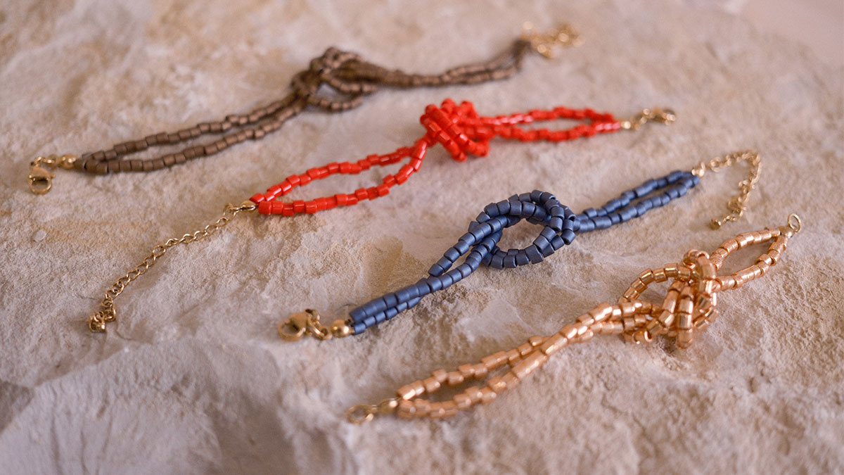 Schema Bracciale di perle Miyuki Delica da legare Schema Bracciale di perle Miyuki Delica da legare