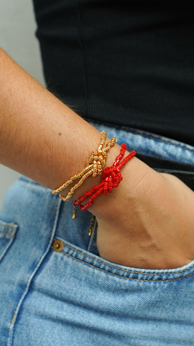 Schema Bracciale di perle Miyuki Delica da legare Schema Bracciale di perle Miyuki Delica da legare