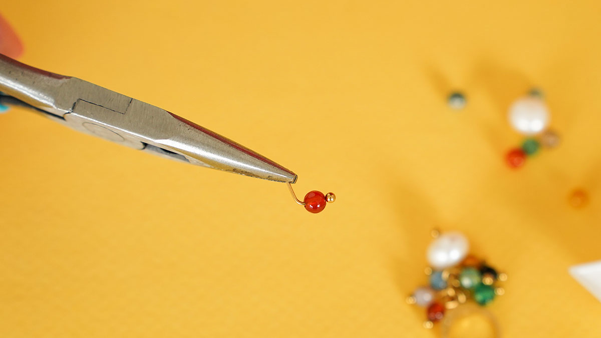 Orecchini creoli con perle di agata dalle tonalità autunnali : Tappa 1 Orecchini creoli con perle di agata dalle tonalità autunnali : Tappa 1