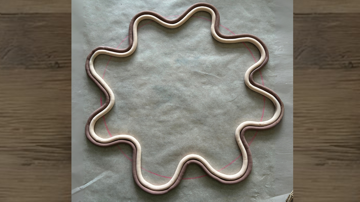 Specchio decorato in pasta polimerica di Cernit : Tappa 3 Specchio decorato in pasta polimerica di Cernit : Tappa 3