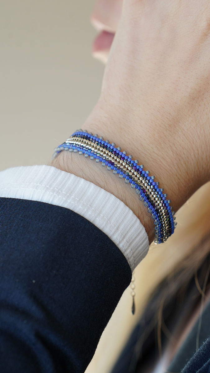 Schema Bracciale peyote a spina di pesce Schema Bracciale peyote a spina di pesce