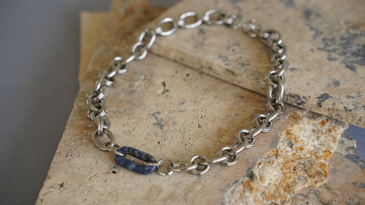 Bracciale e collana con pietre naturali : Tappa 10 Bracciale e collana con pietre naturali : Tappa 10