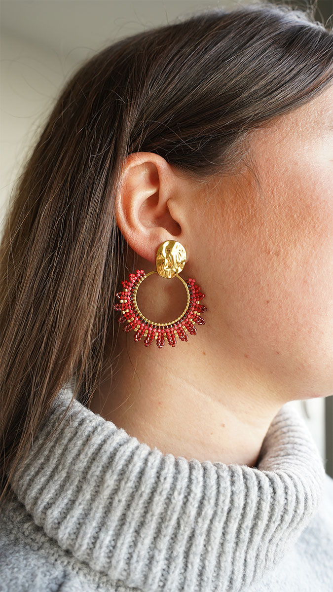 Schema Orecchini Soleil a spina di pesce Schema Orecchini Soleil a spina di pesce