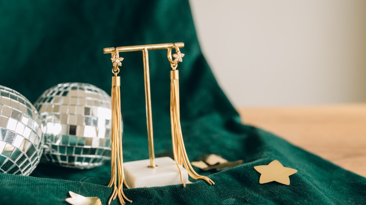 Schema Orecchini con frangia a serpentina Schema Orecchini con frangia a serpentina