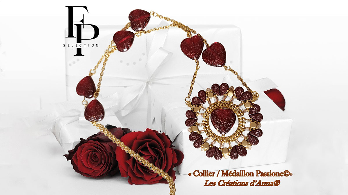 Schema Collana con medaglione Passione Schema Collana con medaglione Passione