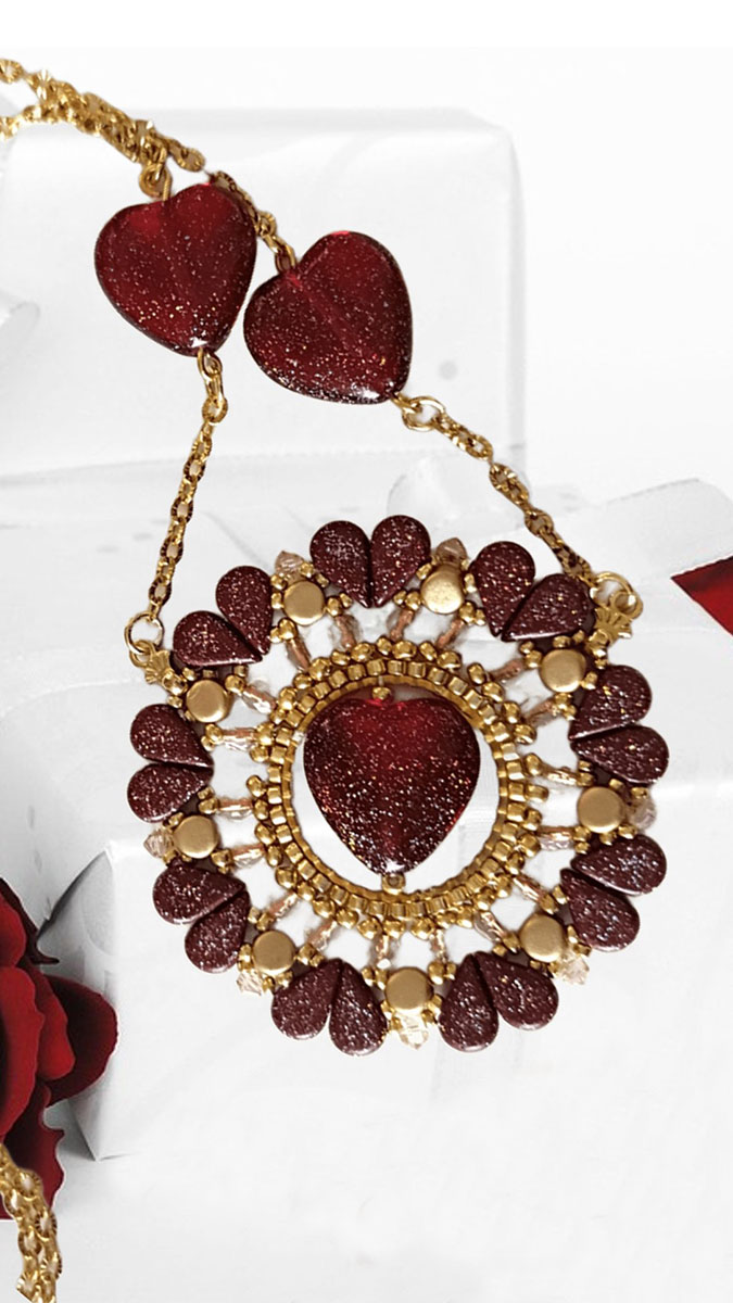 Schema Collana con medaglione Passione Schema Collana con medaglione Passione