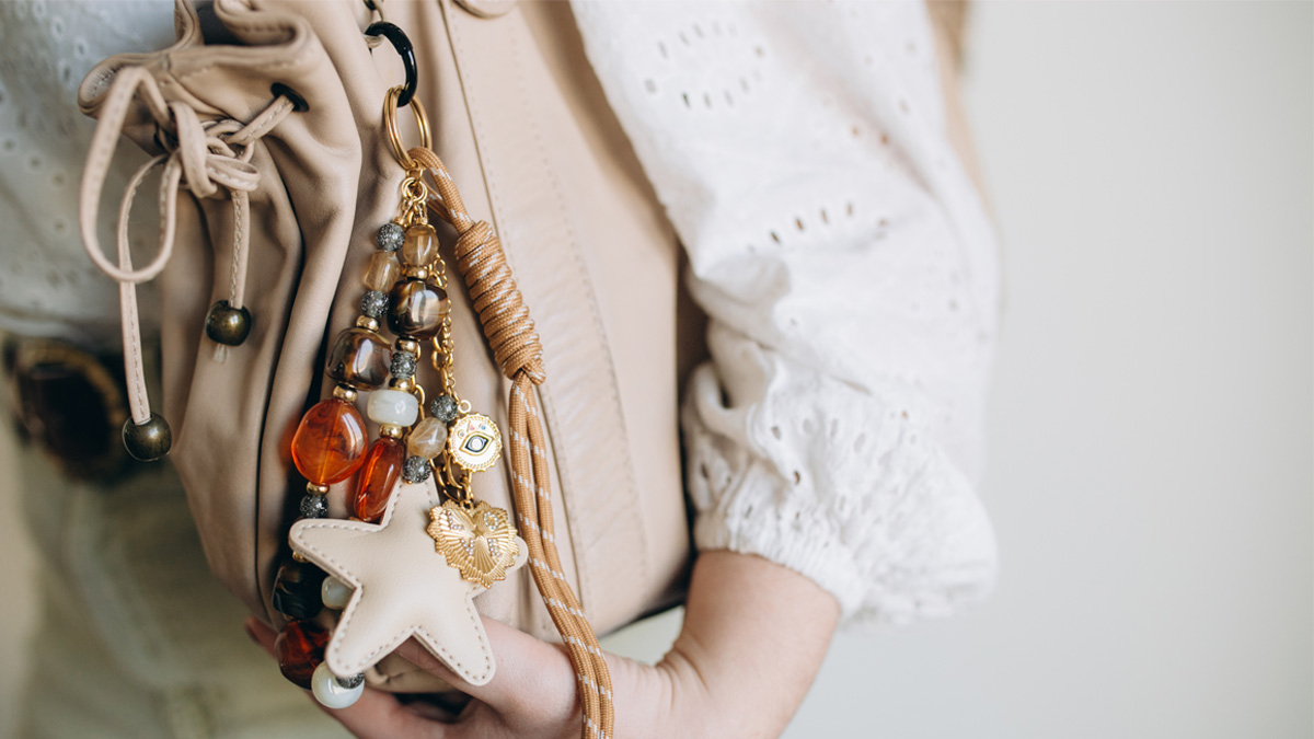 Schema Gioielli da borsa fai da te ciondoli in acciaio inossidabile e perle in resina Schema Gioielli da borsa fai da te ciondoli in acciaio inossidabile e perle in resina