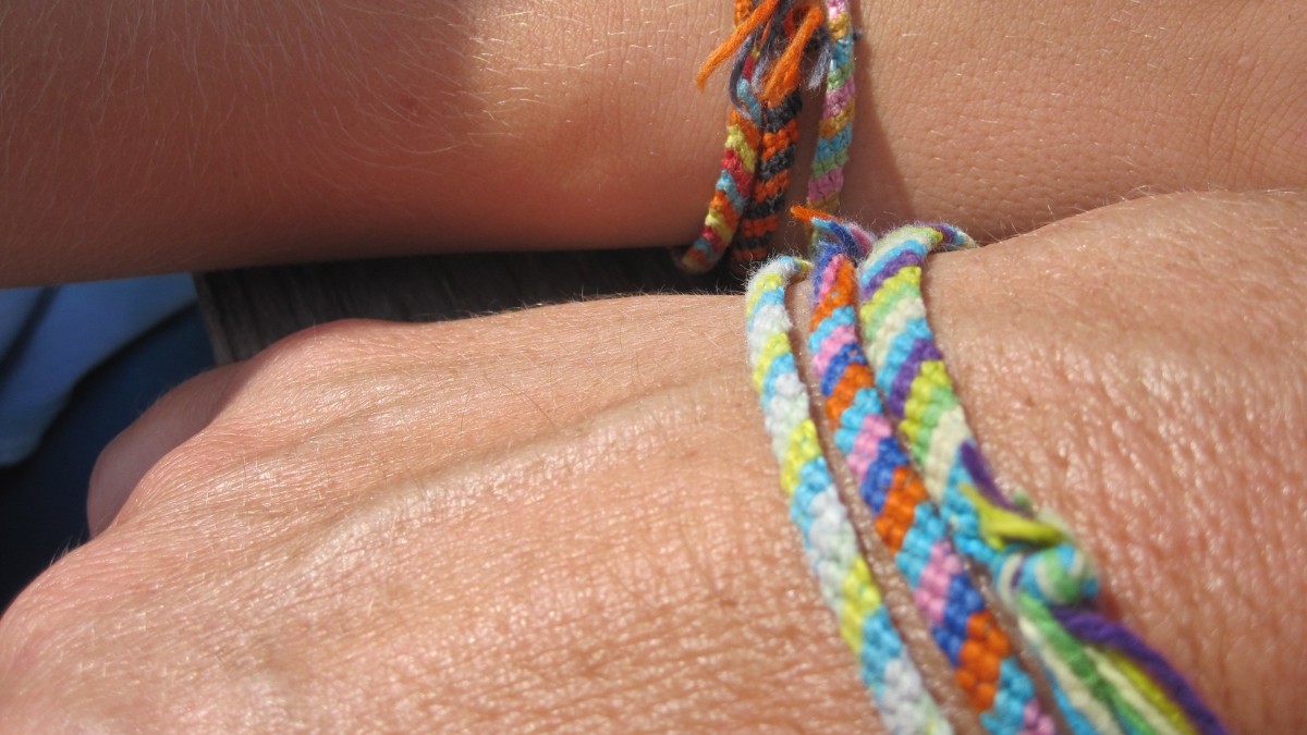 Schema Trio di braccialetti brasiliani classici, Schema Trio di braccialetti brasiliani classici,