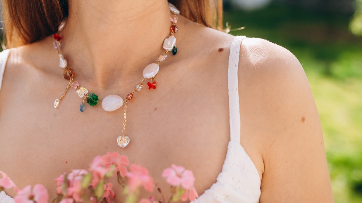 Collana di cristalli e perle PureCrystal Collana di cristalli e perle PureCrystal