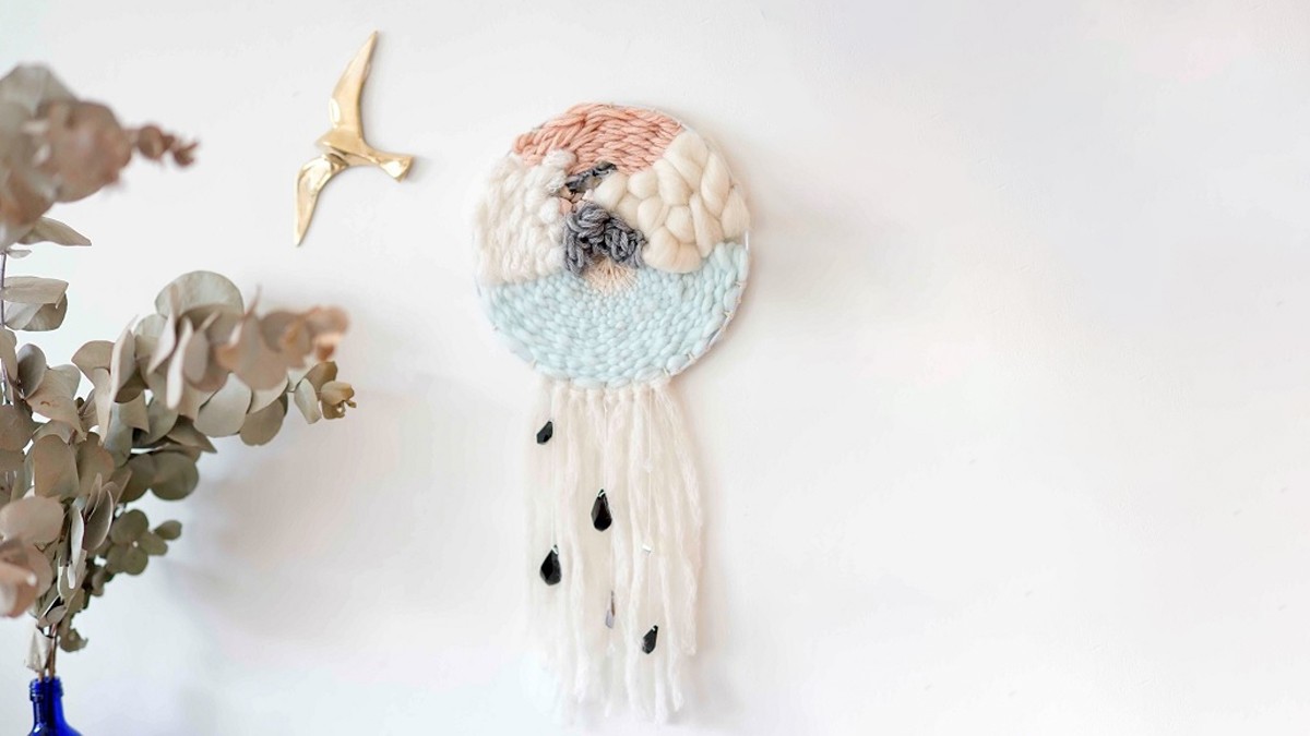 Tessitura di pareti rotonde di Julie Robert Tessitura di pareti rotonde di Julie Robert