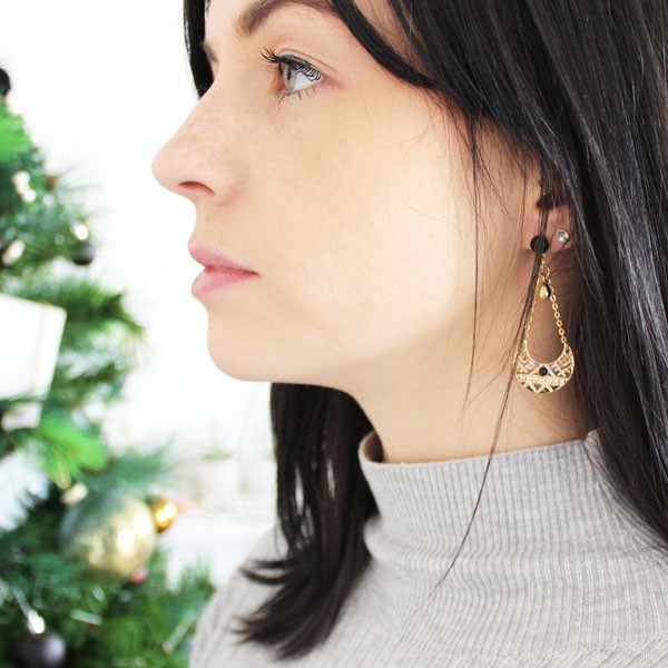 Schema Orecchini etnici placcati in oro Schema Orecchini etnici placcati in oro