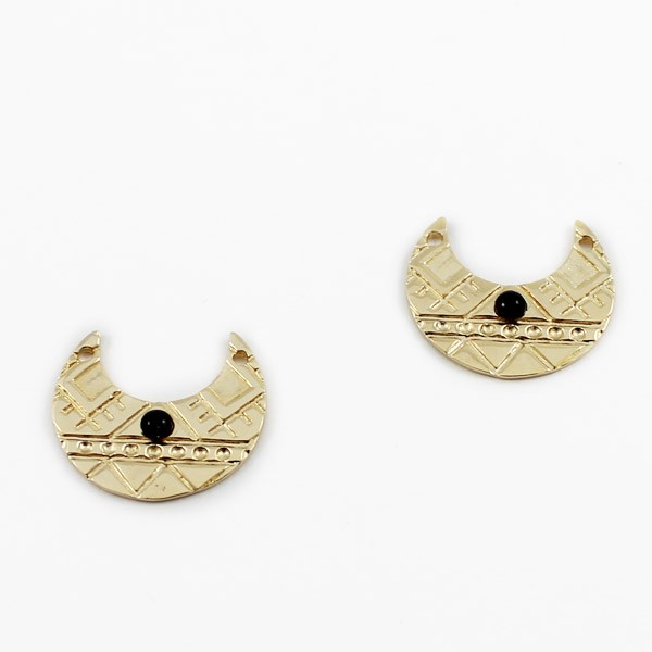 Orecchini etnici placcati in oro : Tappa 1 Orecchini etnici placcati in oro : Tappa 1